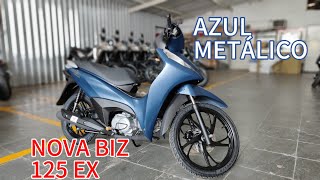 LANÇAMENTO DA NOVA HONDA BIZ 125 EX NA COR AZUL METALICO 2025! confira em detalhes