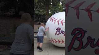 Roll that big ball. #shorts #baseball #mlb #atlanta #braves #cocacola #coke