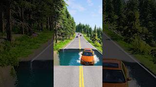 Cars vs water Pit-BeamNG.Drive #shorts #youtubeshorts #beamngdrive #beamng #beamngcrashes