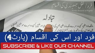 Tabadla:Fard Aur us Ki Iqsam- Part 4