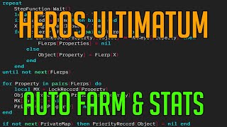 HERO'S ULTIMATUM | HACK/SCRIPT | AUTO FARM, AUTO STATS GUI APRIL 2021