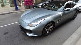 Ferrari GTC LUSSO in Yorkville | Carspotting + Slow Mode + Reverse Experience