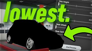 I Made The LOWEST CAR in GREENVILLE!