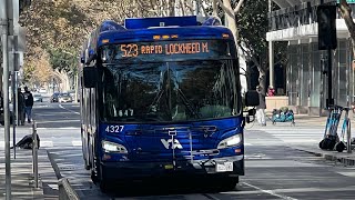 Santa Clara VTA 2014 New Flyer Xcelsior XDE60 4327 on route Rapid 523