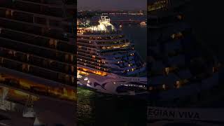 Norwegian Prima cruise ship - Night view