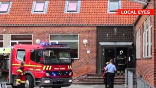 Påsat brand på skole i Slagelse