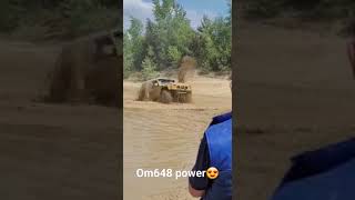 Patrol OM648 power!Big mudhole! #offroad #nissan #patrol #4x4 #mercedes #patrol_nissan #shorts #y60