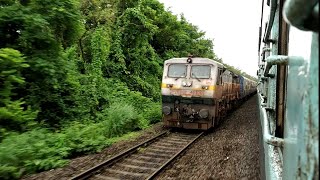 10104 Madgaon-Mumbai Mandovi Express Skipping Bhoke and Crossing with 22656 NZM TVC SF Via ALLP