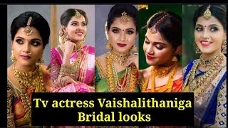 Tv actress #Vaisalithaniga #Bridalsareeslooks #Sareeslooks #Photoshoot