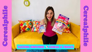 #Cerealphile tasting Kellogg's Unicorn 🦄 Cereal and Rice Krispies Treats - Rating cereal #cereal