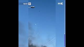 PALESTINIAN USE FIRE AGAINST ISRAELIAN DRONE