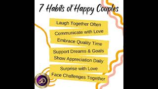 7 Habits of a Happy Couple  #relationship #buildingstrongmarriages #love