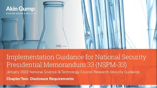 Implementation Guidance for NSPM-33: Researcher Disclosure Requirements