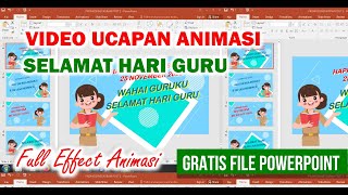 TEMPLATE POWERPOINT || VIDEO UCAPAN HARI GURU NASIONAL || LINK GOOGLE DRIVE