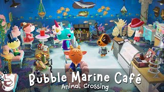 Bubble Marine Café ☕ Fish + Animal Crossing Ocean New Horizons| Chill & Relax w/ Soft Jazz Playlist🐠