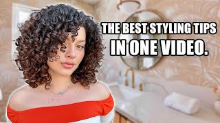 MY BEST CURLY HAIR STYLING TIPS ALL IN ONE VIDEO (everything I've learned in 5 years)