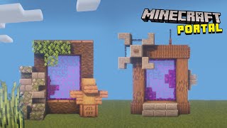 Minecraft: Nether Portal Tutorial | How to get Inspiration to Build Nether Portals