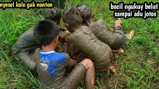 bocil berburu belut dengan tangan kosong langsung di masak #ngukuy #belutsawah