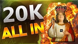 20K ALL IN CSGO LUCKY WHEEL!