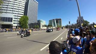 Warriors 2015 NBA Championship parade - part 1