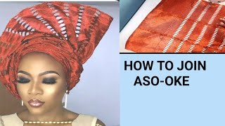 HOW TO JOIN ASO-OKE FOR GELE. ASO-OKE SEWING TUTORIALS. HOW TO SEW ASO-OKE AND PREVENT FRAYING.