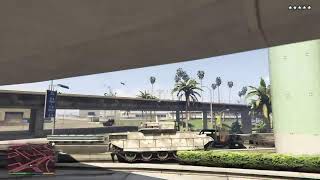 Playing gta5 offline rampage with tank