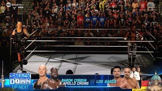 SmackDown 30/8/24 FULL MATCH - Los Garza vs Apollo Crews & Corbin