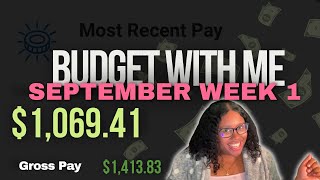 Budget with Me | September Paycheck Week 1 | Paid all my bills early