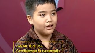 ANAK JENIUS. Cendikiawan Suryaatmadja (11 th) Dapat Beasiswa Bidang Fisika Di Canada.