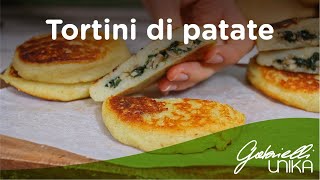 Tortini di patate con funghi e spinaci