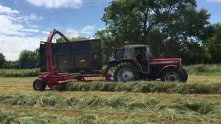 Massey Ferguson 399 and JF 1050 Silage 2017