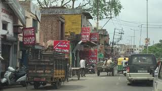 Driving towards Agra, India to visit Taj Mahal is quite the experience, July 20, 2015