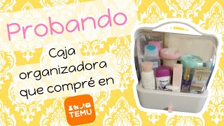 ✨Probando: Caja organizadora comprada en Temu/ Organiza tus cremas o productos de skin care.