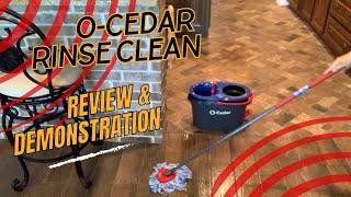 Effortless Cleaning with the O-Cedar RinseClean Spin Mop!