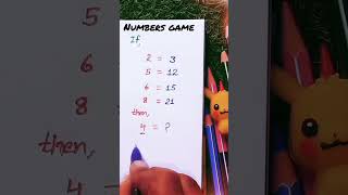 Numbers game only for Genius😎#shortsfeed #youtubeshorts #maths #shortvideo