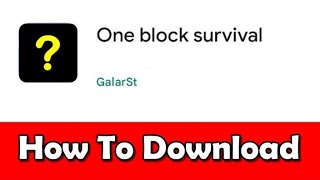 How To Download One Block, SkyBlock in craftsman 4 || Download One Block in Crafting and Building