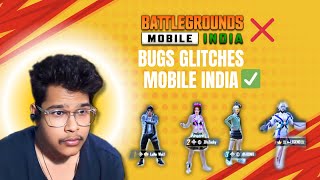 🔴Bugs & Glitches Mobile India Live  ! | BGMI LIVE