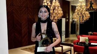 Tejasswi Prakash Hot Look In Black Outfit   Awards Night   On Location