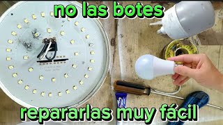 Como reparar bombillas led (foco) 💡 MUY FÁCIL.! how to fix led lamp