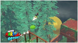 Super Mario Odyssey: Jumping to the Iron Cage and to moon 56 in Wooded Kingdom!