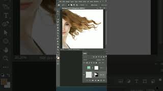 How to Remove Background from Curly Hair in Photoshop Quickly and Easily" #photoshoptricks #short