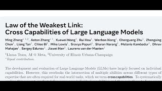 Law of the Weakest Link: Cross Capabilities of Large Language Models