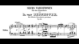 Beethoven: 6 Variations on an Original Theme in F Major, Op.34 (Mustonen, Lortie, Korstick)