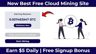 New Free Bitcoin Mining Website || Best Free Cloud Mining Site 2021 || 1000 Gh/s Free Signup Bonus