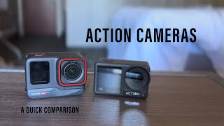 A Quick Comparison of the DJI Action 4 and the Insta360 Ace Pro!