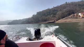 Motorboat ride || Kulekhani markhu #kulekhani #nepal