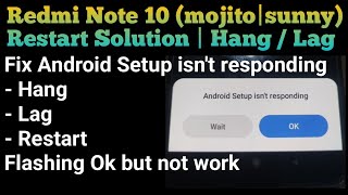 Android Setup isn't responding Redmi Note 10 Restart Solution How to Fix @mobilecareid