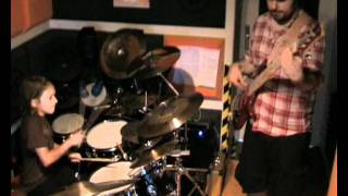 Igor Falecki drummer & Bartozzi 15.08.2011( jamming ,groove),9 years old