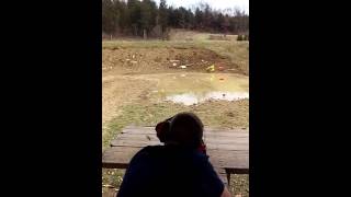 Fall 2015 Son Shooting At Cardboard