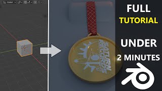 How to Create a MEDAL in Blender under 4 Minutes